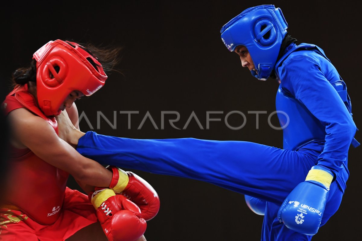 Wushu Sanda Putri 52 Kg Filipina Vs Iran Antara Foto