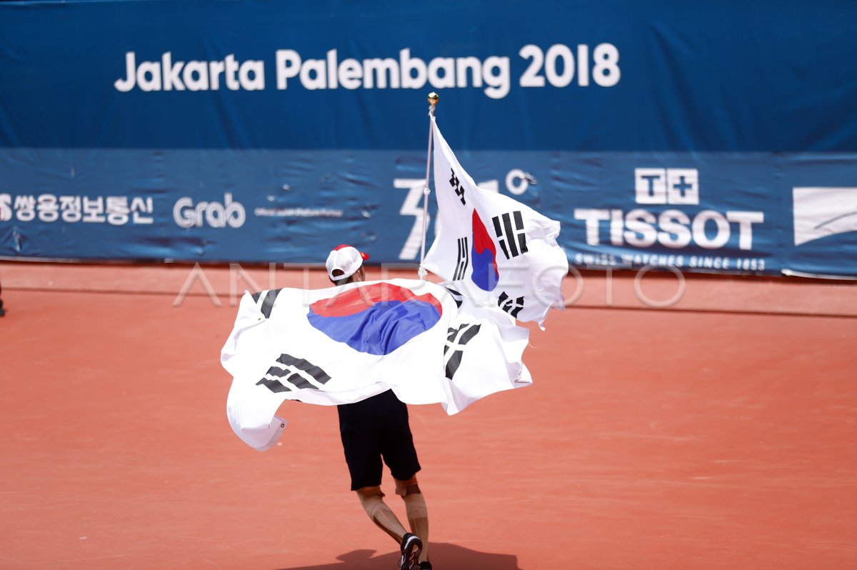 Final Soft Tenis Tunggal Putra Antara Foto