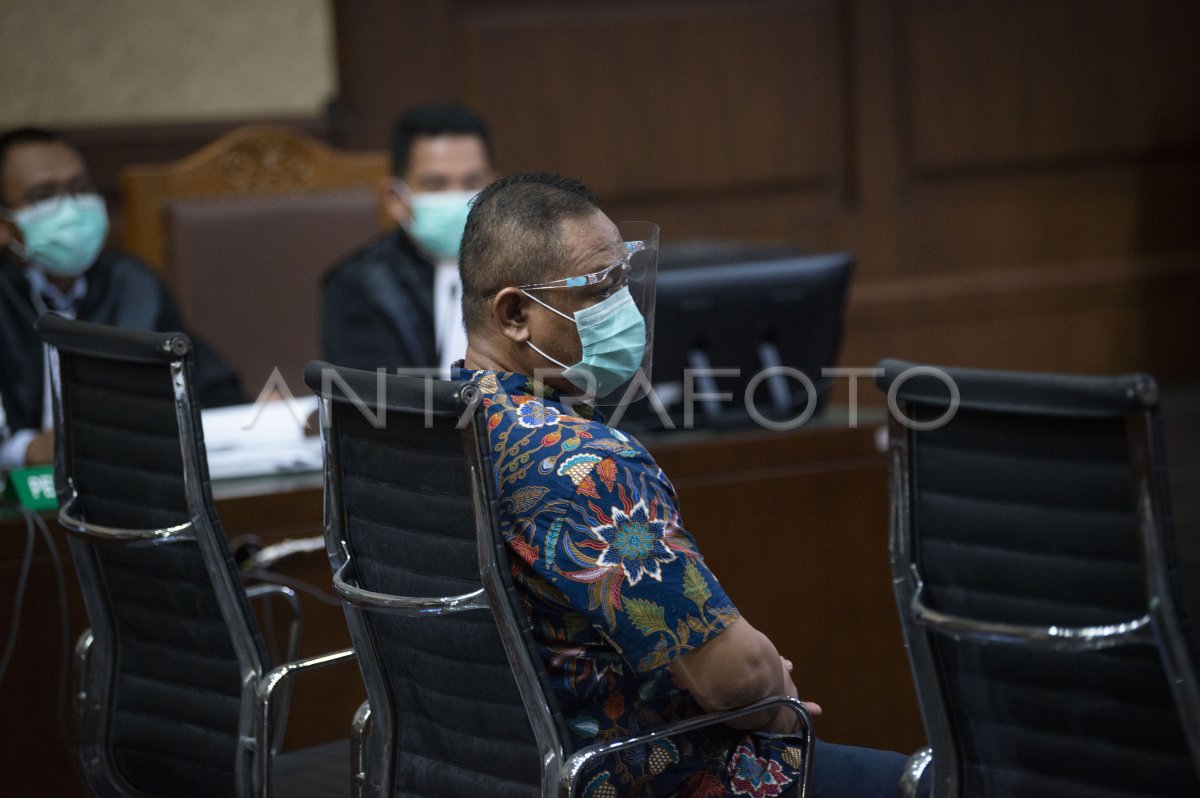 SIDANG PERDANA KASUS KORUPSI BANSOS COVID-19 | ANTARA Foto