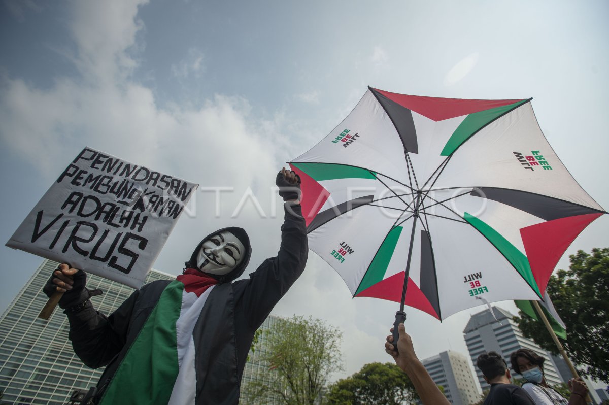 AKSI SOLIDARITAS UNTUK PALESTINA DI JAKARTTA | ANTARA Foto