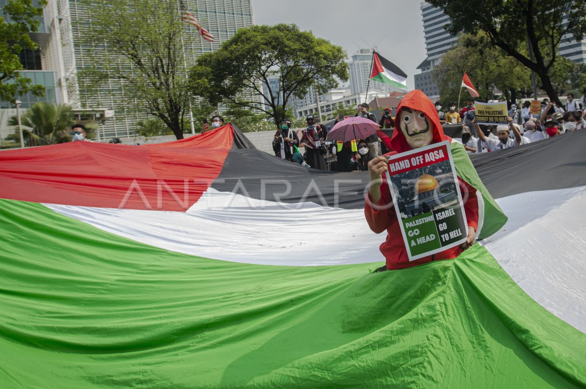 AKSI SOLIDARITAS UNTUK PALESTINA DI JAKARTTA | ANTARA Foto