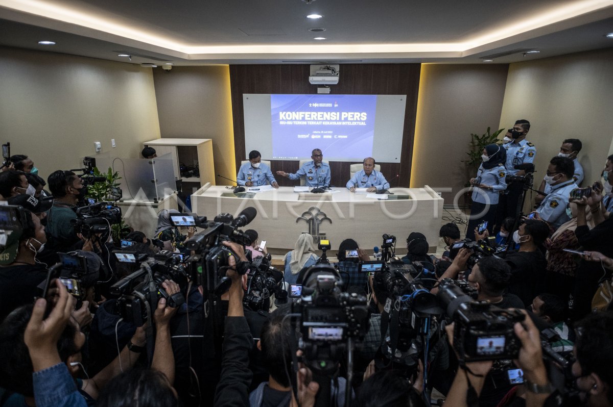 Konferensi Pers Plt Dirjen Kekayaan Intelektual Antara Foto