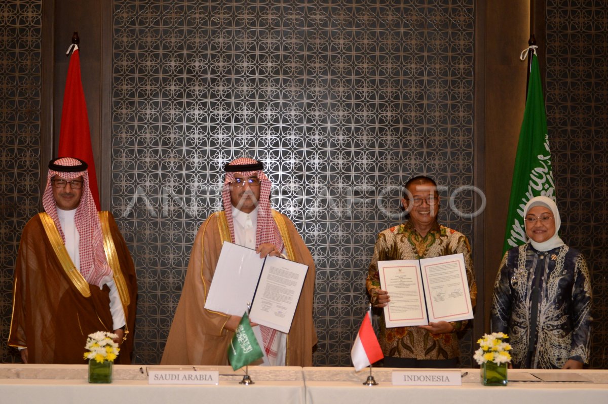 PENANDATANGANAN ATURAN PEKERJA MIGRAN INDONESIA-ARAB SAUDI | ANTARA Foto