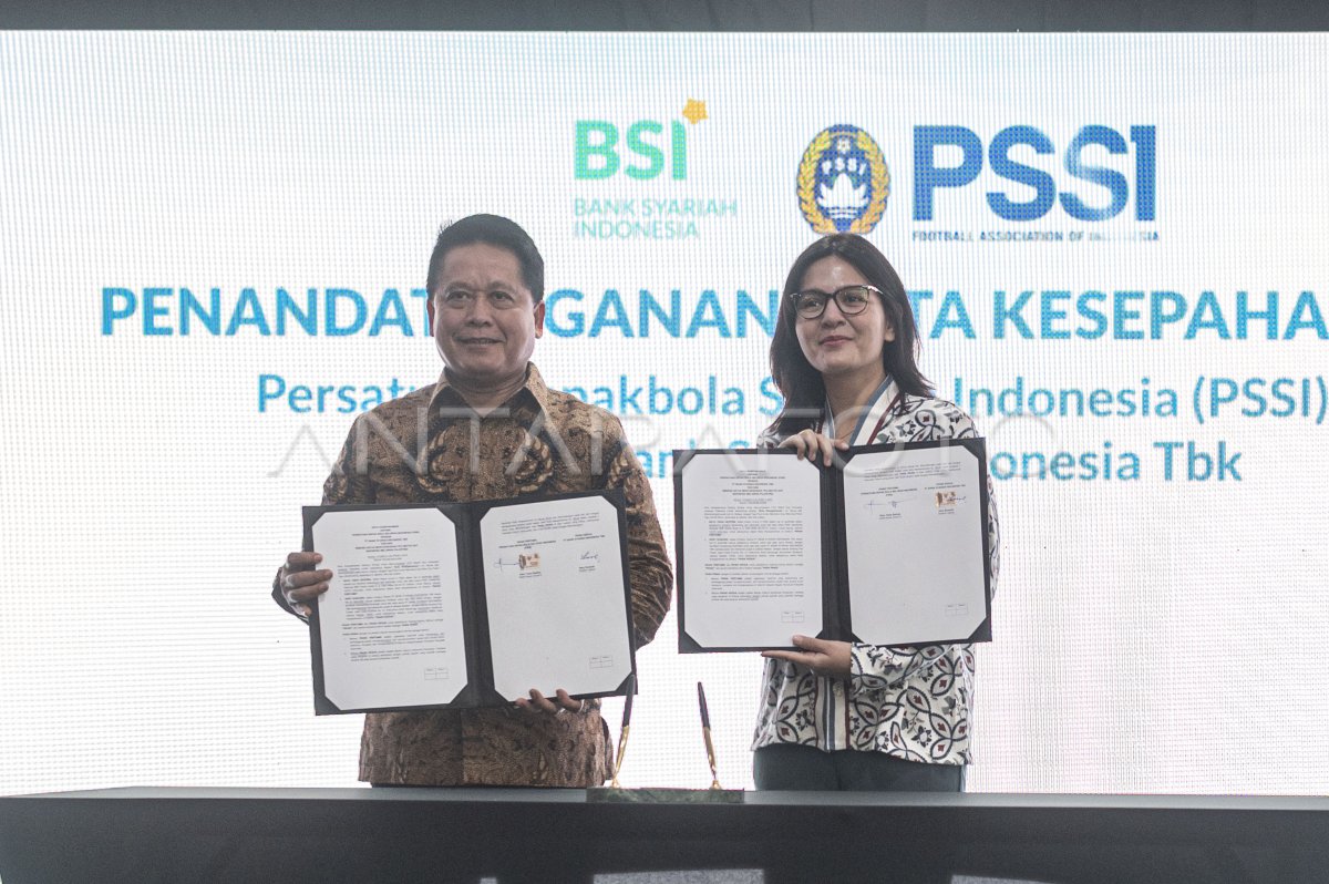 Nota Kesepahaman BSI Dengan KONI Dan PSSI | ANTARA Foto