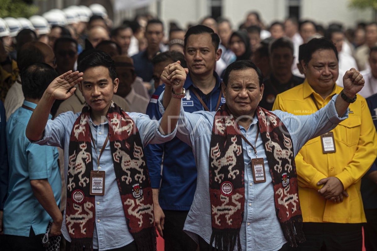 Prabowo Gibran Daftar Pilpres Di Kpu Antara Foto