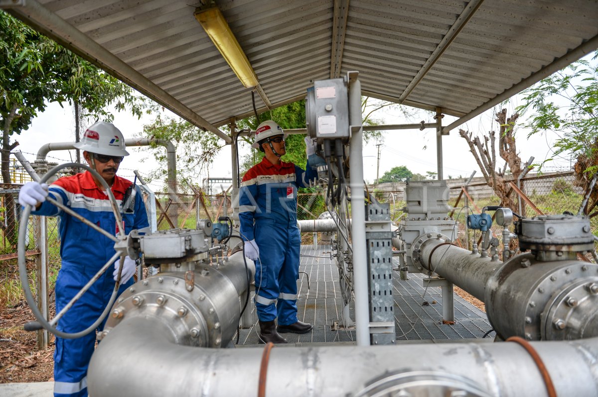 Realisasi Produksi PT Pertamina EP Field Subang | ANTARA Foto