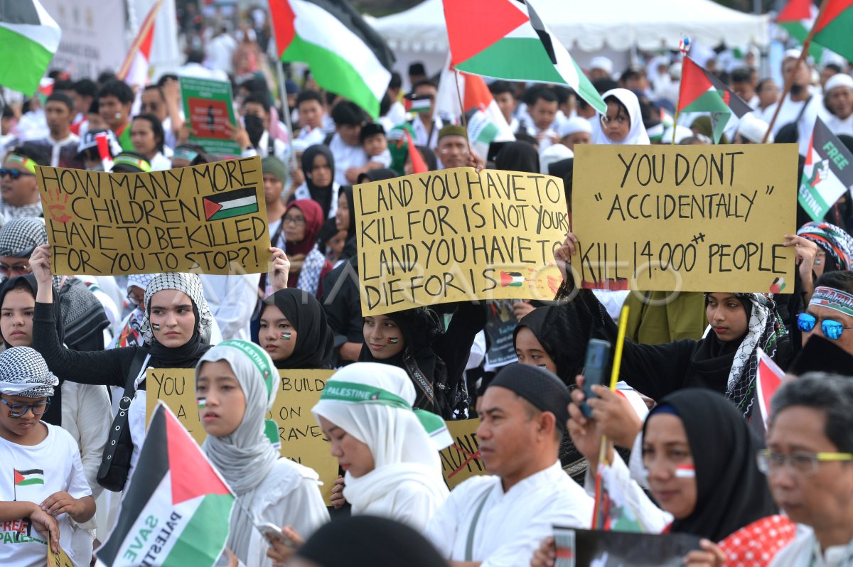 Aksi Bela Palestina Di Bali | ANTARA Foto