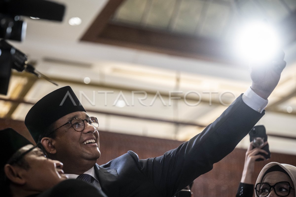 Keterangan Pers Anies-Muhaimin Usai Debat Pilpres 2024 | ANTARA Foto