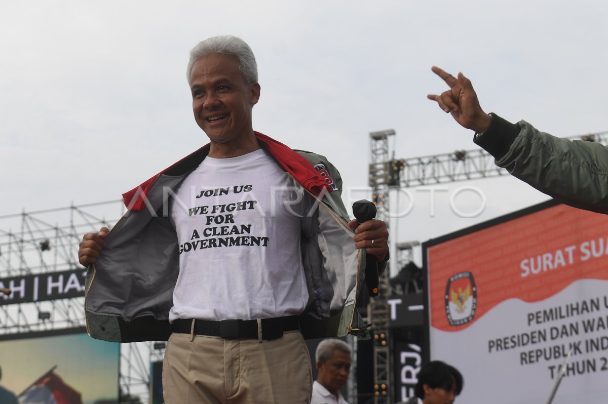 Kampanye Akbar Ganjar-Mahfud Di Semarang | ANTARA Foto