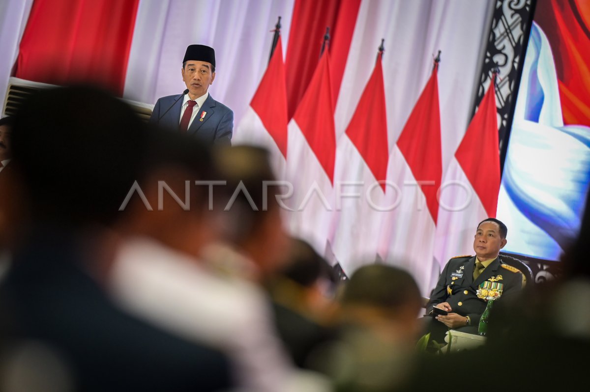 Presiden Jokowi Hadiri Rapim TNI Dan Polri Tahun 2024 | ANTARA Foto