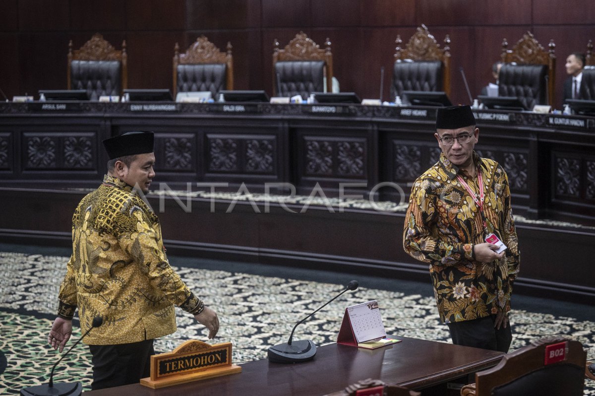 Sidang Perselisihan Pilpres 2024 Pemohon Ganjar Mahfud Antara Foto