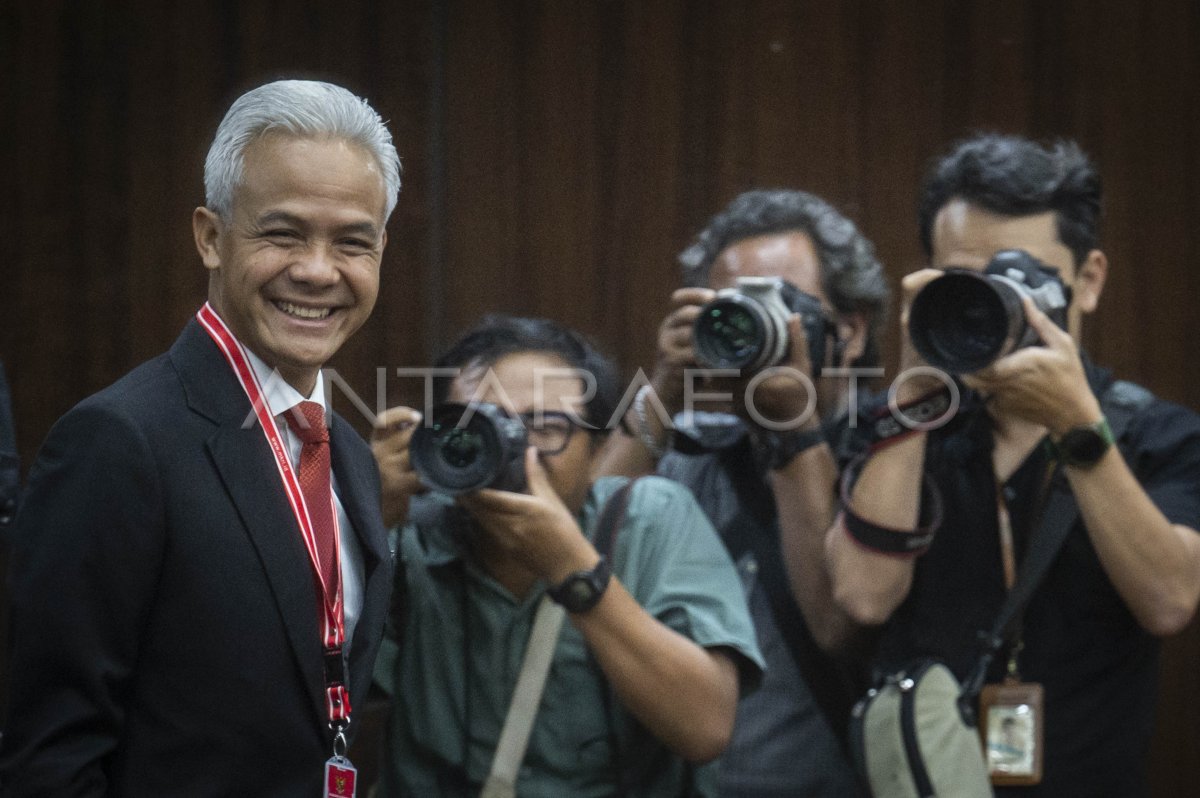 Sidang Perselisihan Pilpres 2024 Pemohon Ganjar Mahfud Antara Foto