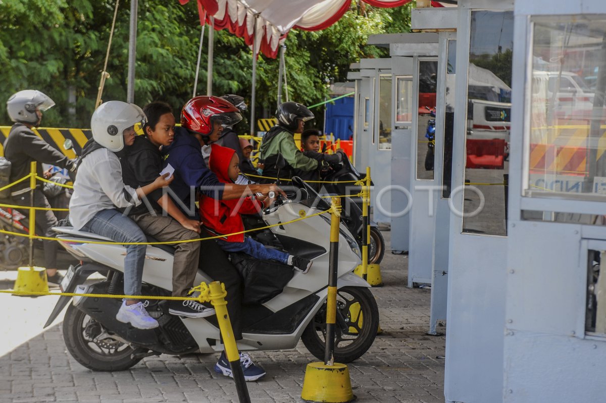 Pemudik Di Pelabuhan Ciwandan Mulai Sepi | ANTARA Foto