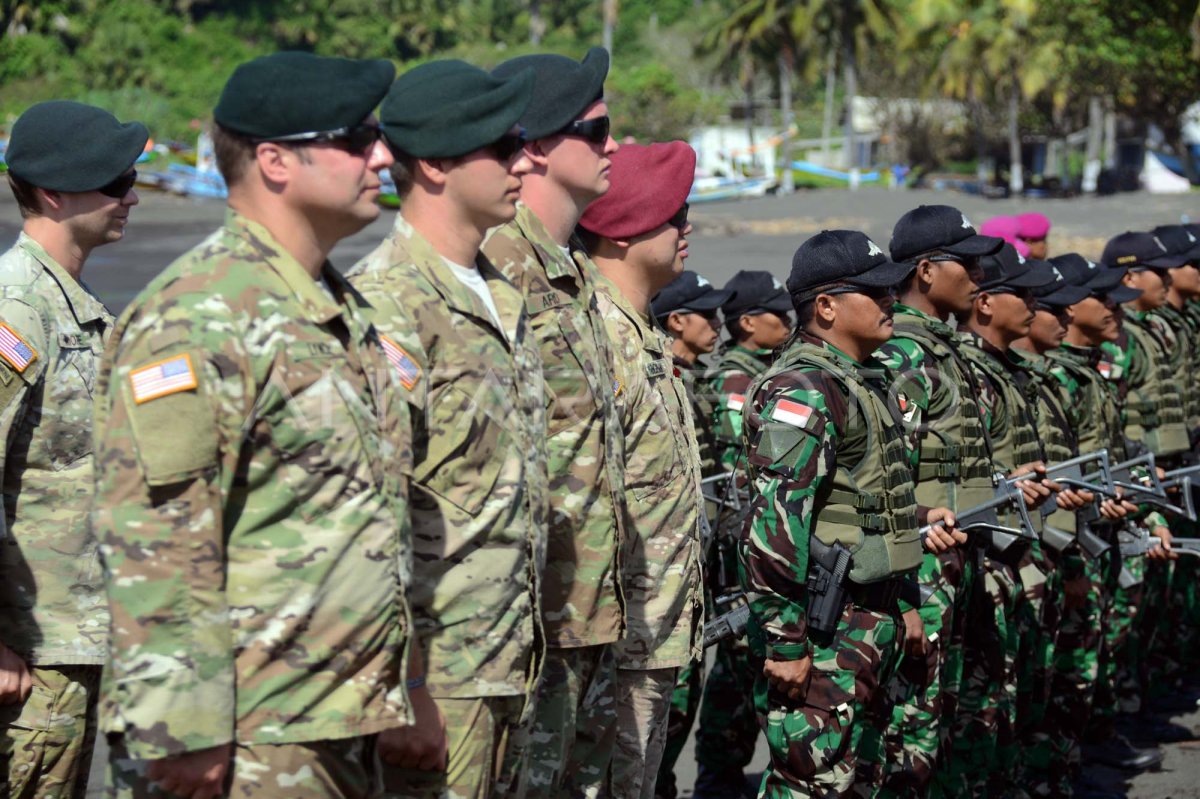 Marinir Indonesia Latihan Bersama Us Army Antara Foto