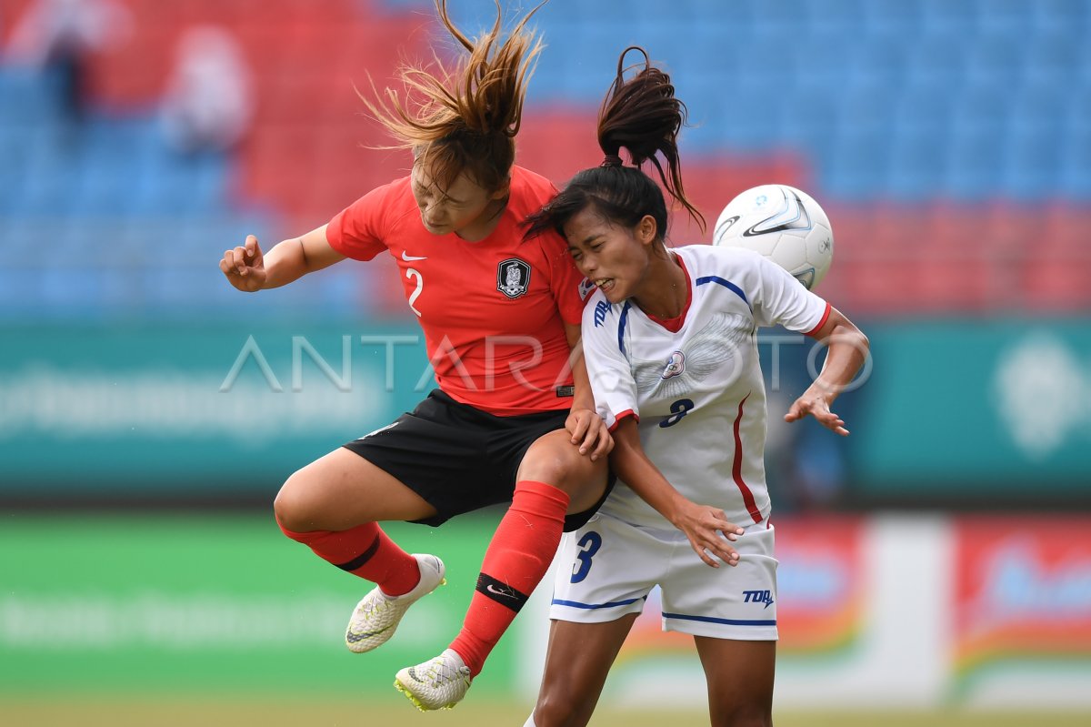 SEPAK BOLA WANITA KOREA SELATAN VS CHINESE TAIPEI | ANTARA Foto