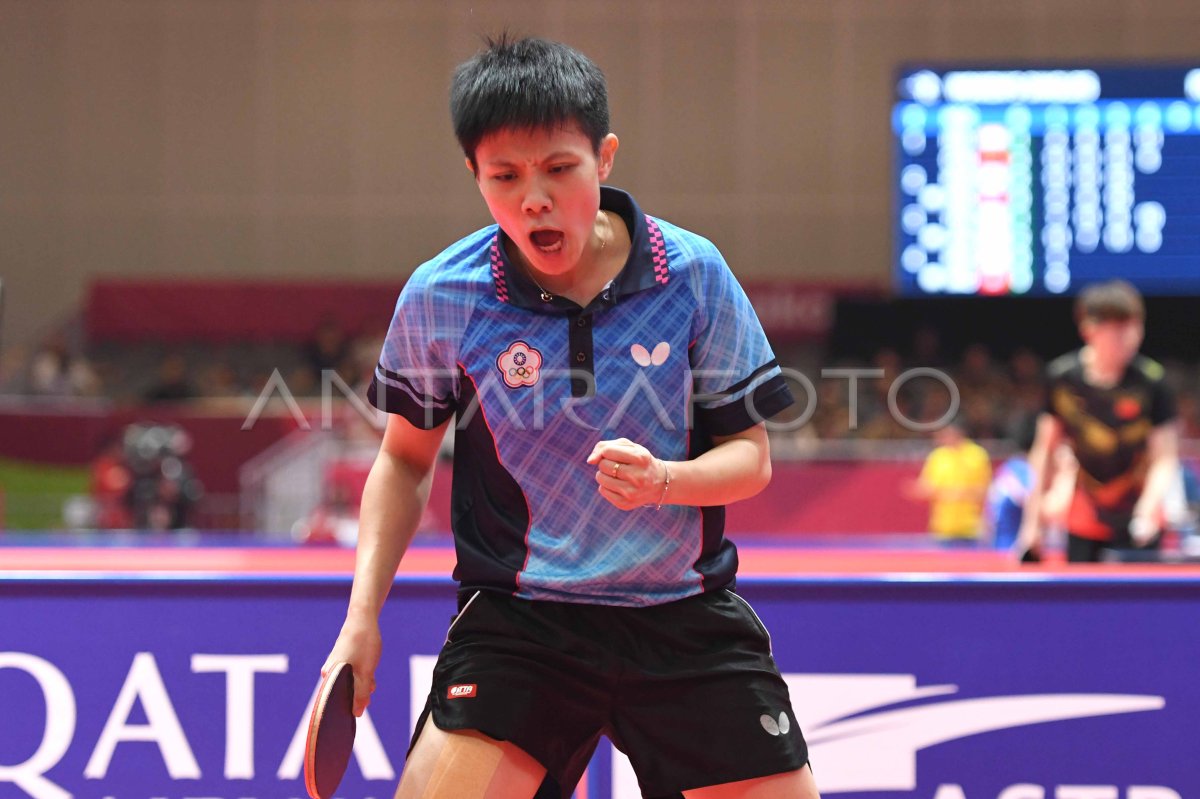 Tenis Meja Tunggal Putri Chinese Taipei Antara Foto 3474