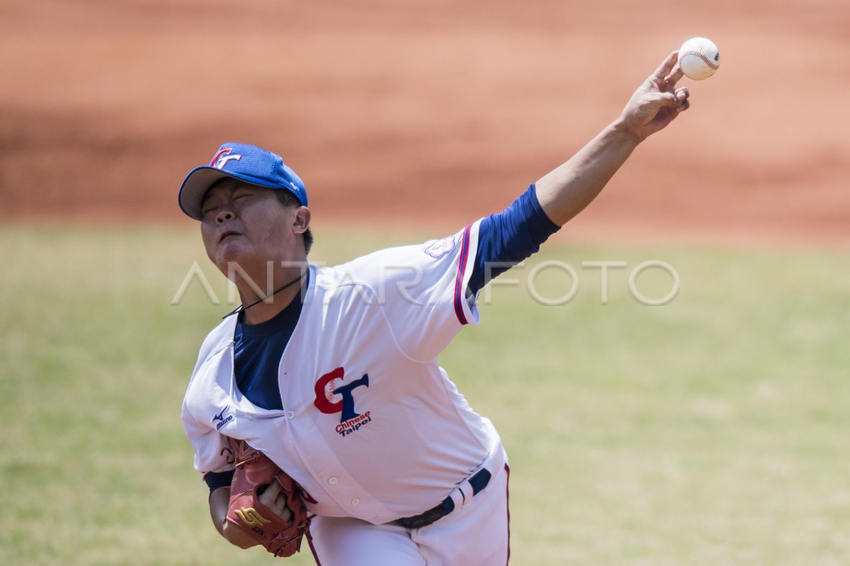BASEBALL CINA VS CHINESE TAIPEI ANTARA Foto