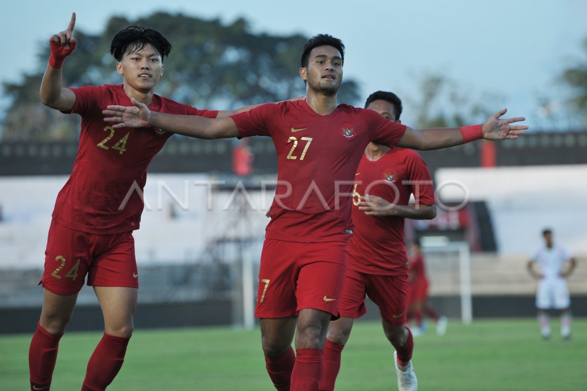 UJI COBA TIMNAS INDONESIA U-23 LAWAN IRAN | ANTARA Foto