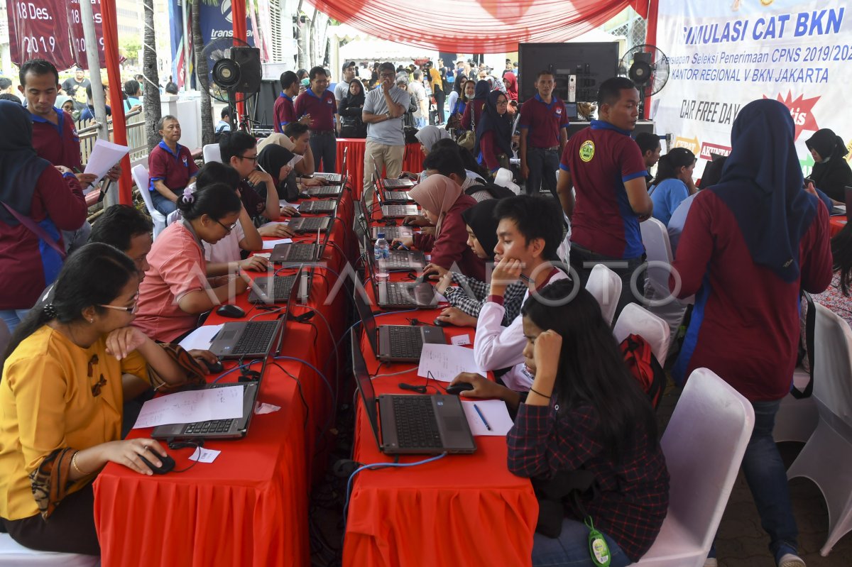 Simulasi tes cpns berbasis cat antara foto