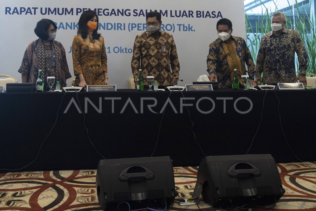 RUPS LUAR BIASA BANK MANDIRI | ANTARA Foto