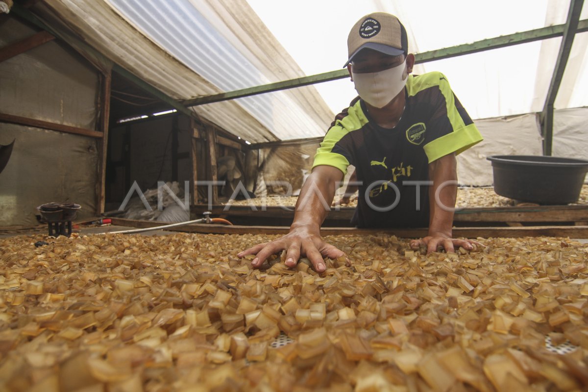PRODUKSI KRUPUK KULIT ANTARA Foto