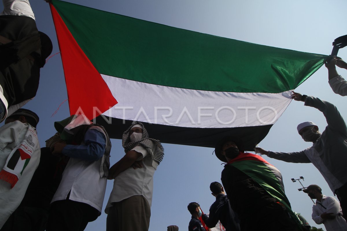 AKSI BELA PALESTINA | ANTARA Foto