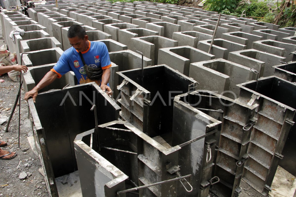 PRODUKSI BETON PRACETAK U-DITCH MENINGKAT
