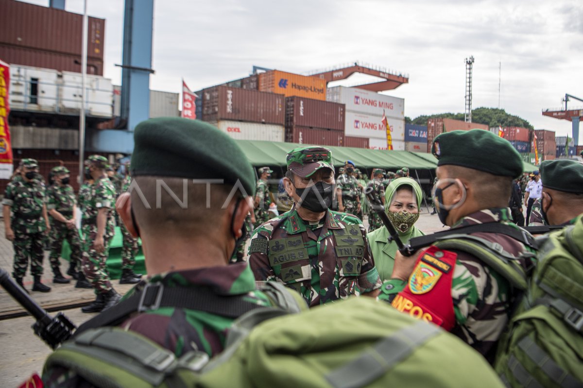 Pemberangkatan Satgas Satuan Organik Prajurit Yonif 142 Ke Papua Antara Foto 5365