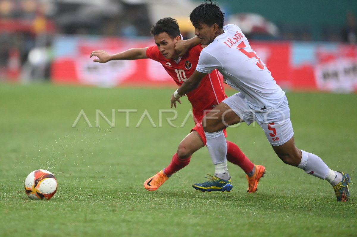 SEA GAMES 2021 : SEPAK BOLA INDONESIA MENANG MELAWAN MYANMAR | ANTARA Foto