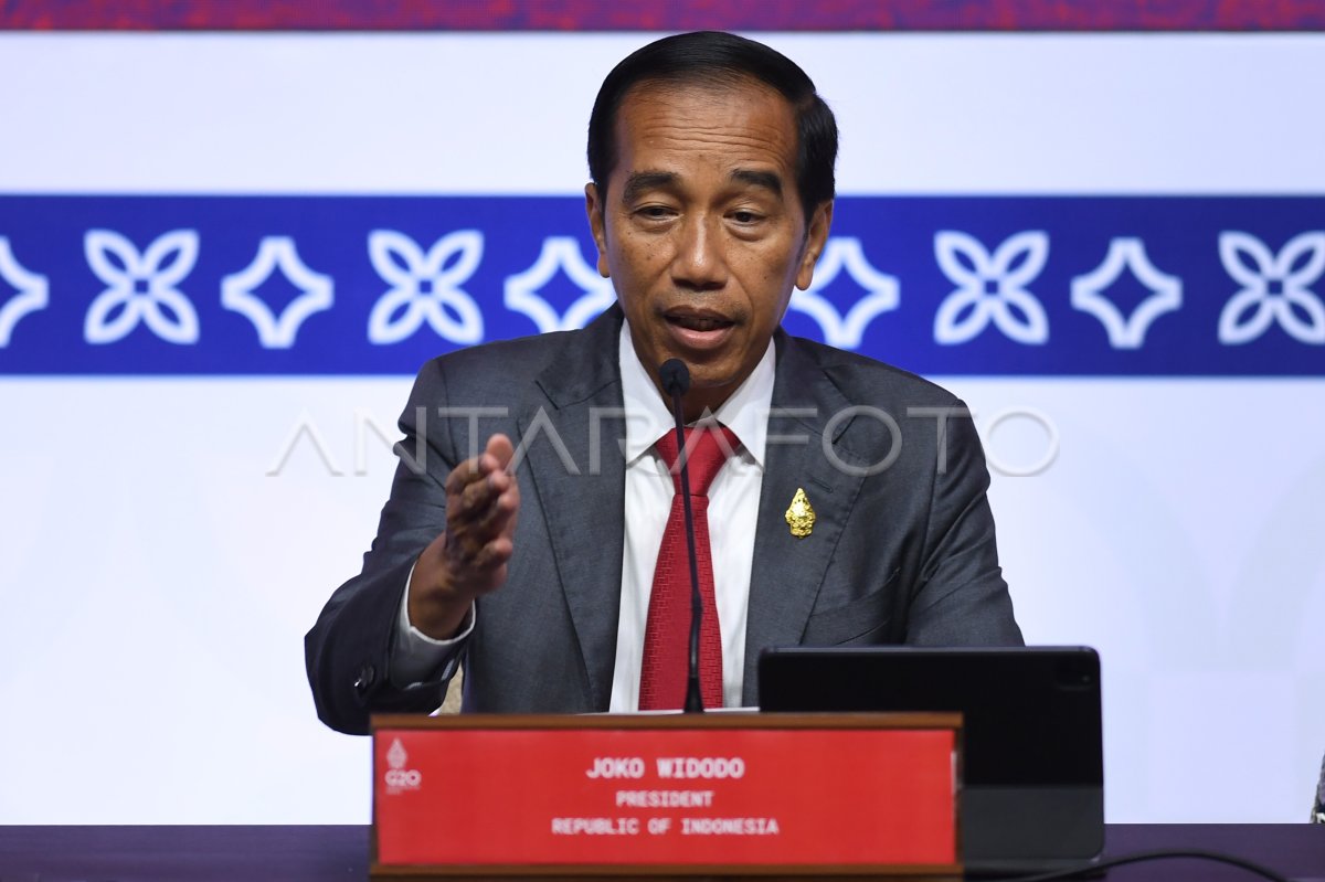 PRESIDEN JOKO WIDODO SAMPAIKAN HASIL KTT G20 | ANTARA Foto