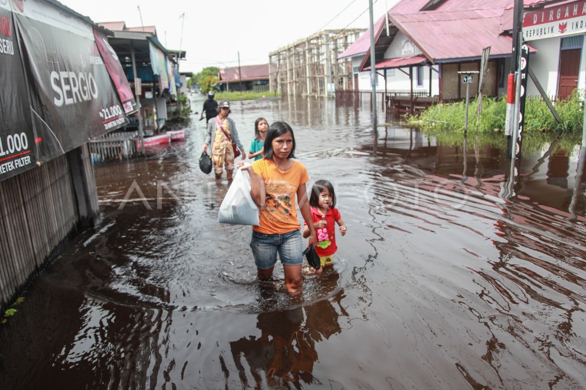 Banjir Luapan Sungai Di Palangka Raya Antara Foto 1626