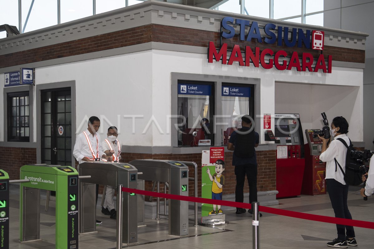 PRESIDEN JOKOWI RESMIKAN STASIUN MANGGARAI TAHAP I | ANTARA Foto