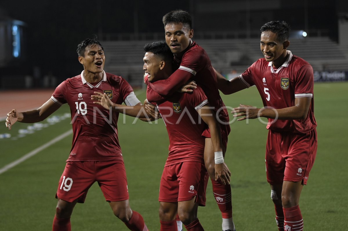 TIMNAS INDONESIA BERTANDANG MELAWAN FILIPINA | ANTARA Foto