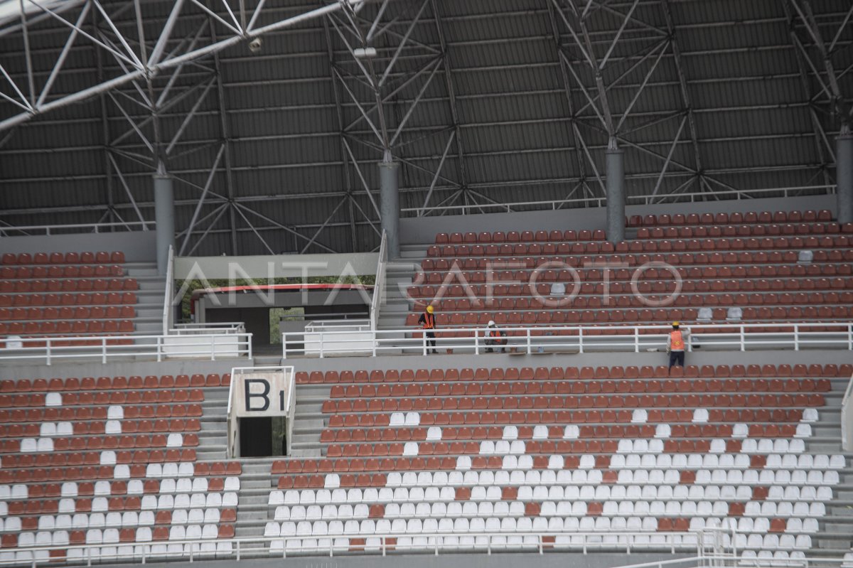 PERBAIKAN STADION GELORA SRIWIJAYA JAKABARING ANTARA Foto