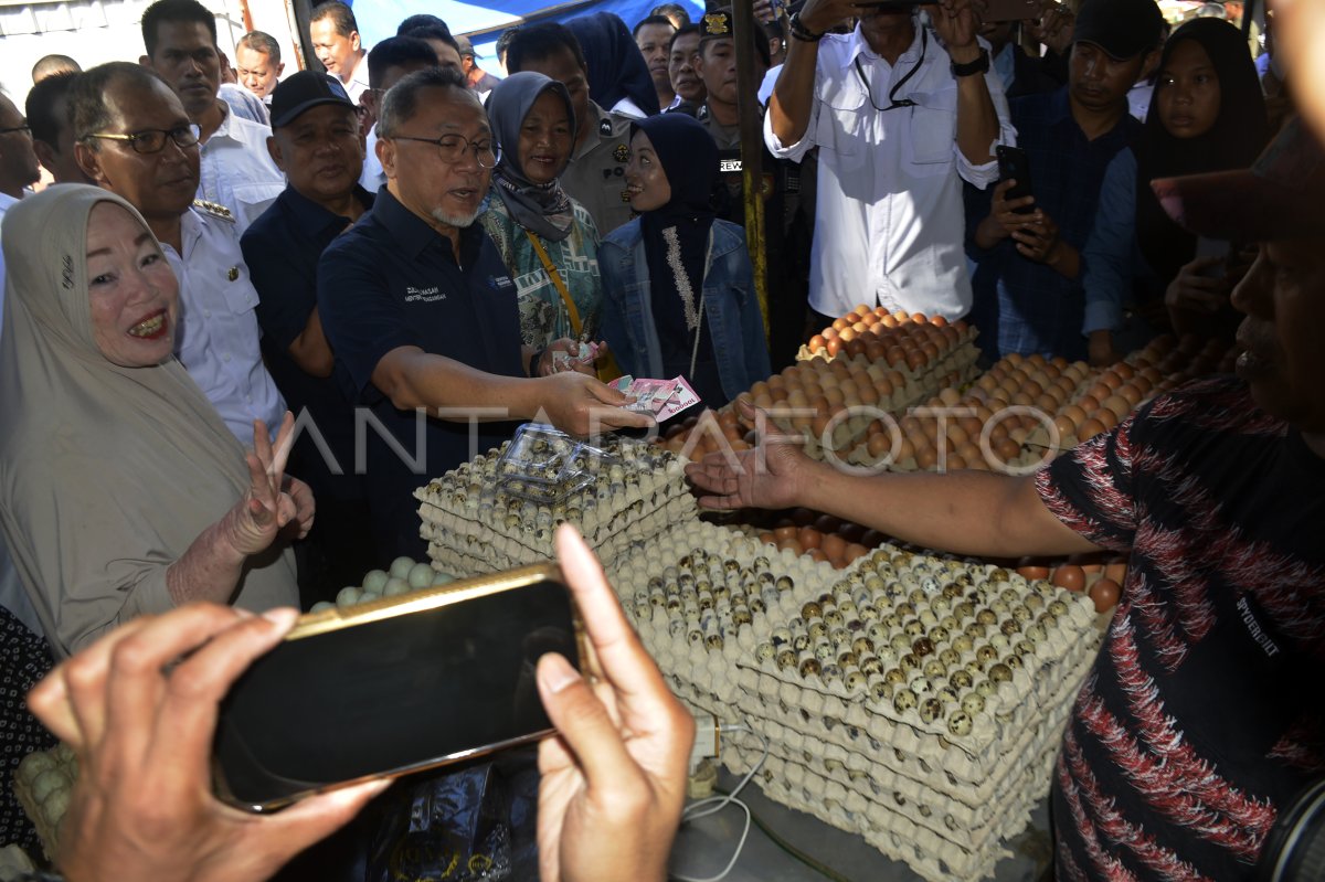 Mendag Sidak Harga Sembako Di Pasar Terong Makassar | ANTARA Foto