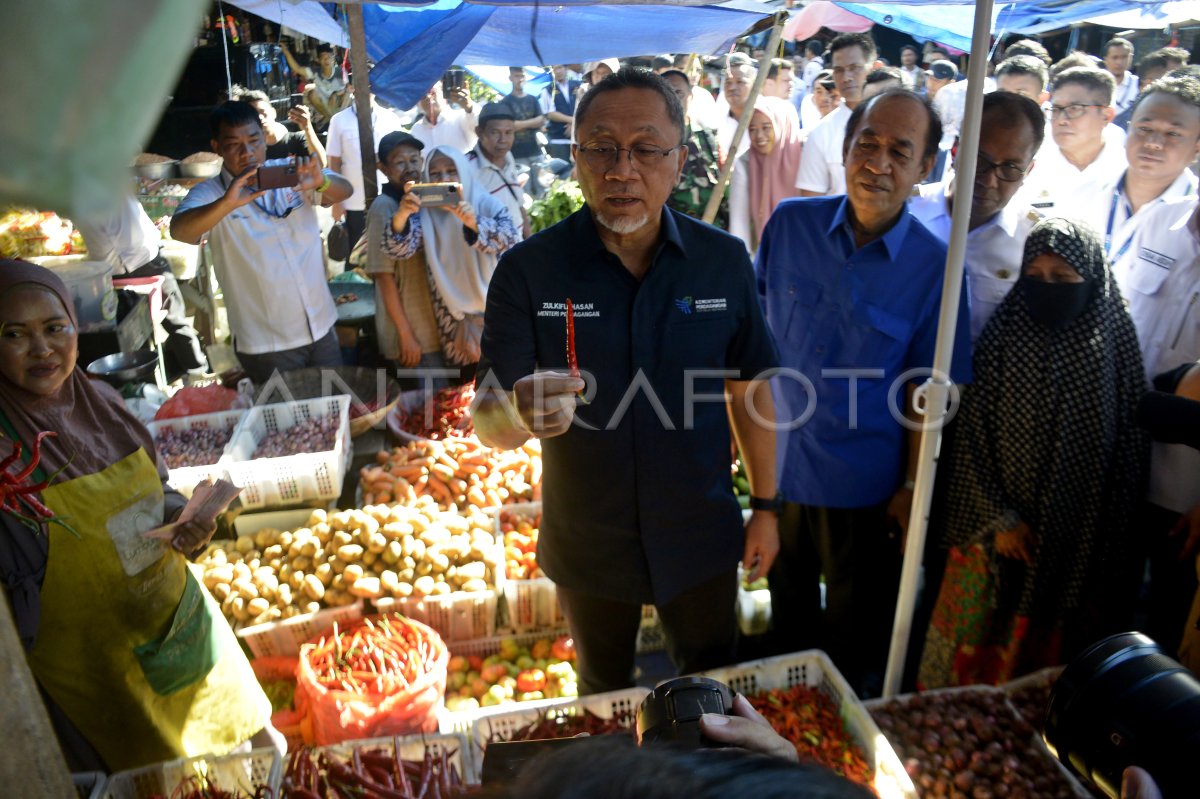 Mendag Sidak Harga Sembako Di Pasar Terong Makassar Antara Foto