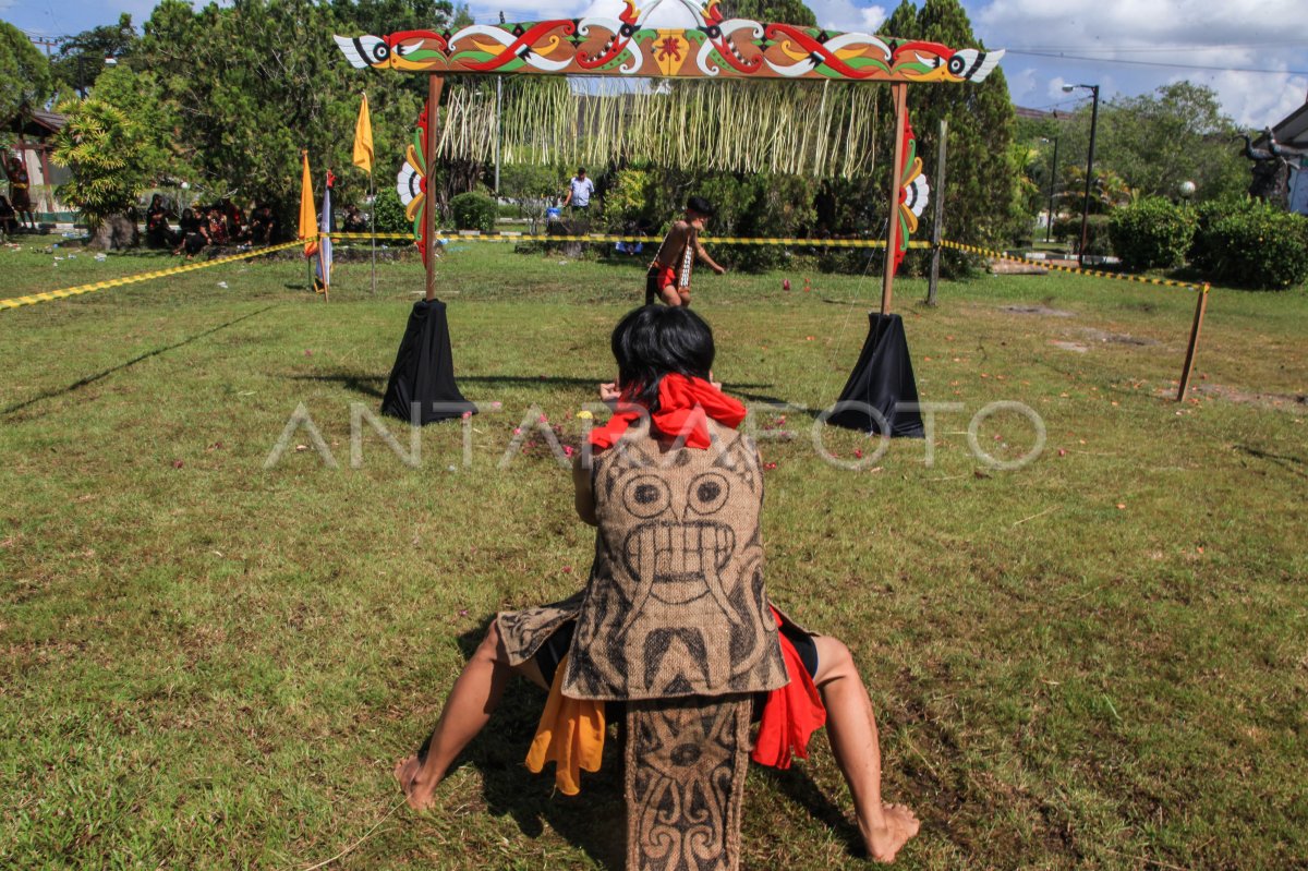 Atraksi Silat Lawang Sakepeng Dayak Kalimantan Tengah | ANTARA Foto