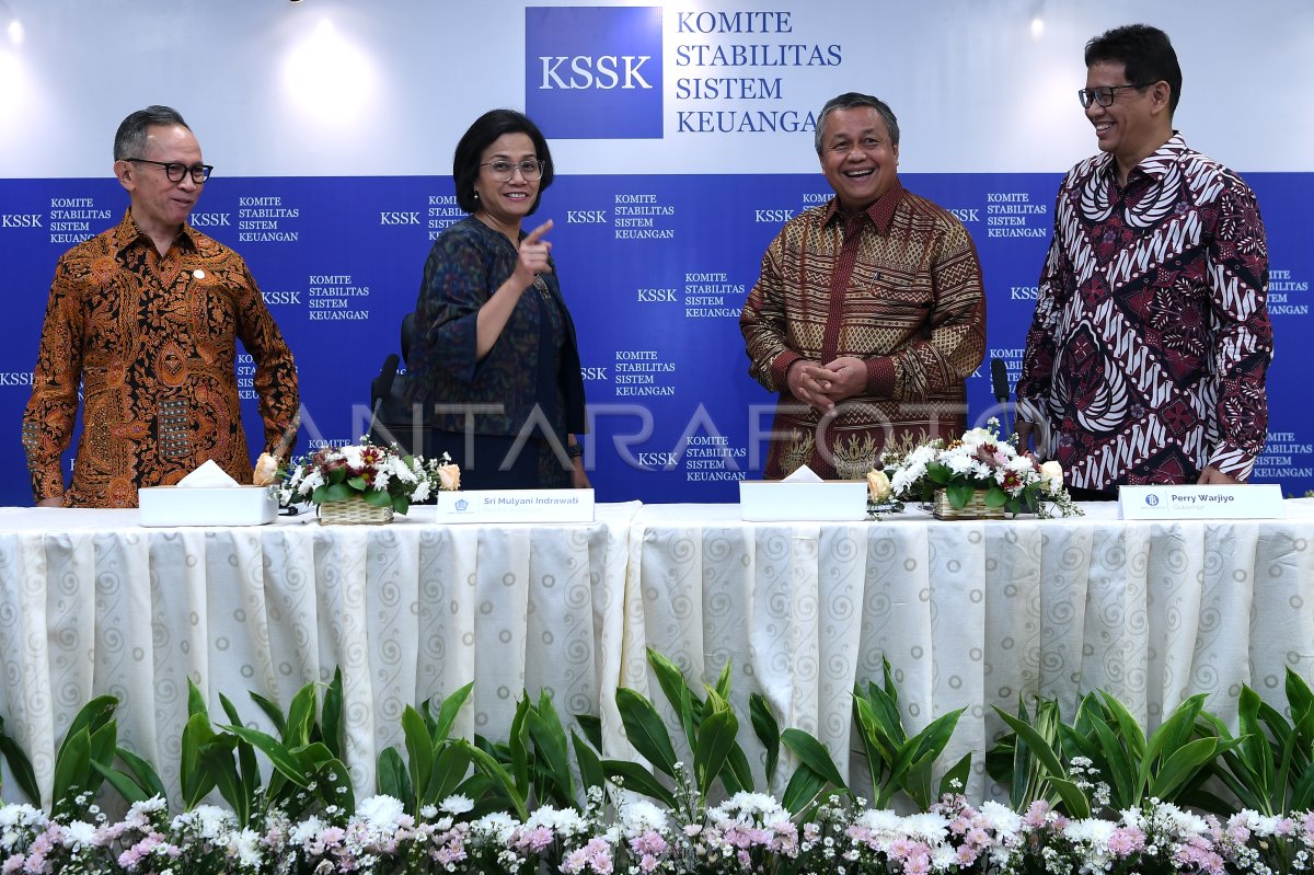 Konferensi Pers Komite Stabilitas Sistem Keuangan | ANTARA Foto