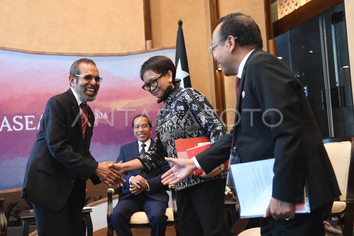 Bilateral Indonesia Dengan Timor Leste | ANTARA Foto