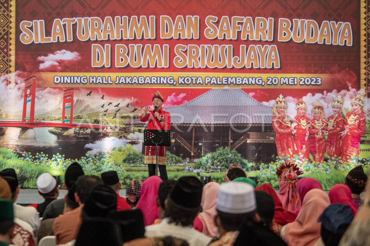 Silahturahmi dan safari budaya Ganjar Pranowo di Bumi Sriwijaya