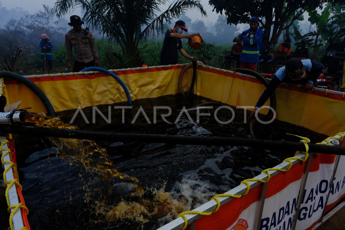 Kebakaran lahan gambut di Kubu Raya