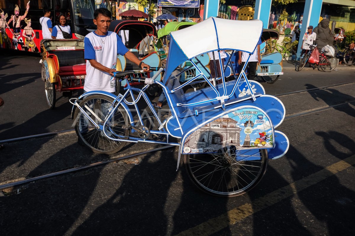 Peluncuran Becak Wisata Di Solo Antara Foto