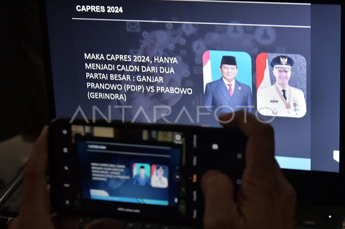 Rilis Survei Calon Presiden 2024 | ANTARA Foto