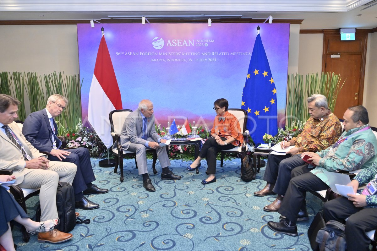 Pertemuan Bilateral Indonesia-Uni Eropa | ANTARA Foto