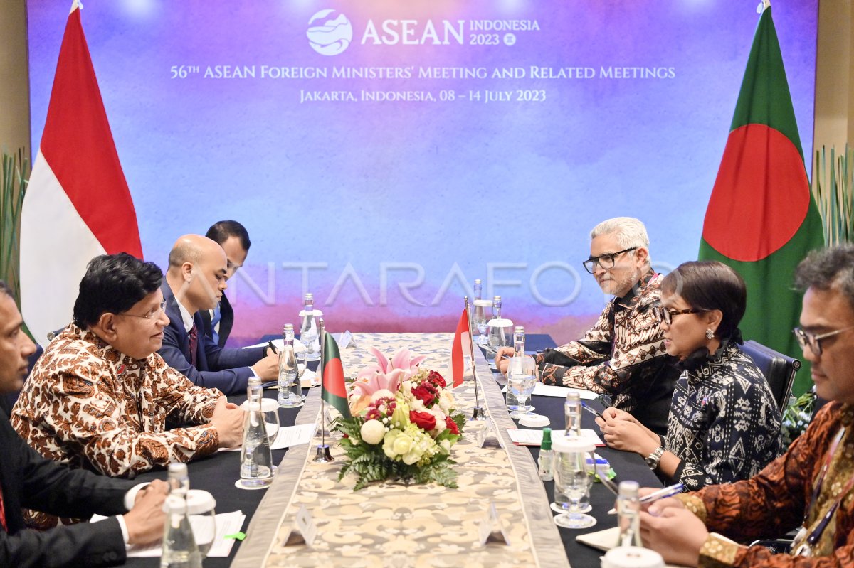 Pertemuan Bilateral Indonesia-Bangladesh | ANTARA Foto