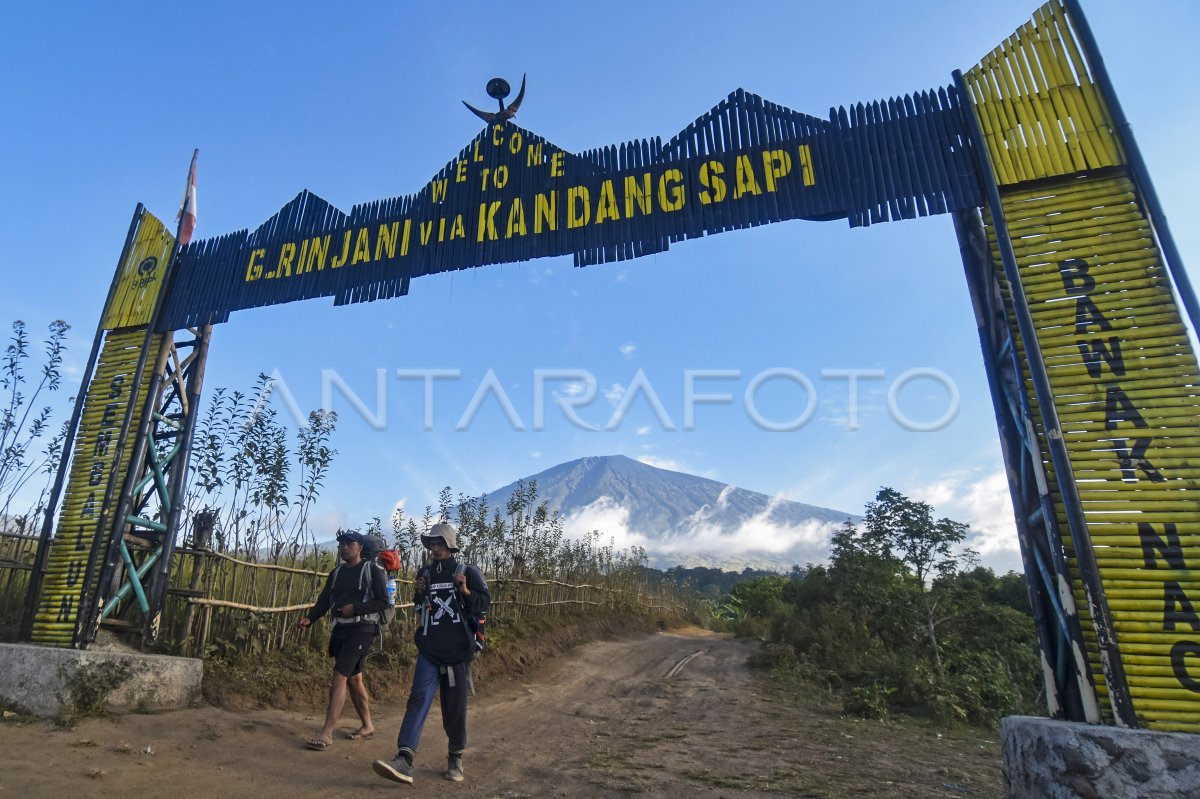 Aktivitas Pendakian Di Taman Nasional Gunung Rinjani Antara Foto 