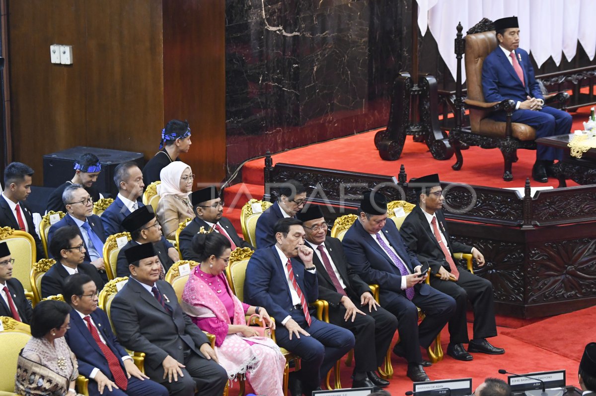 Pidato Pengantar RAPBN 2024 | ANTARA Foto