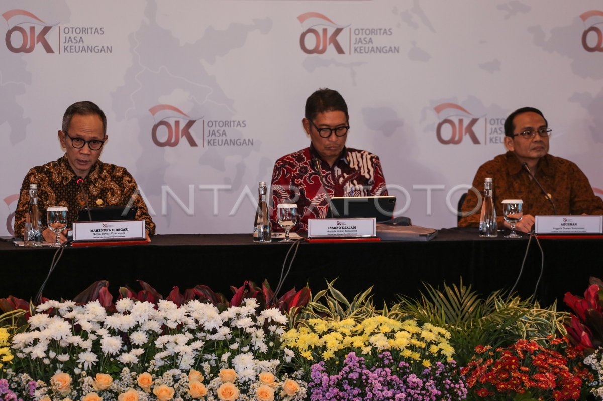 Konferensi Pers Ojk Antara Foto