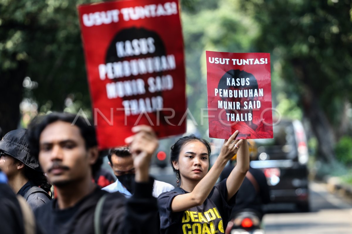 Aksi Peringatan 19 Tahun Pembunuhan Munir | ANTARA Foto