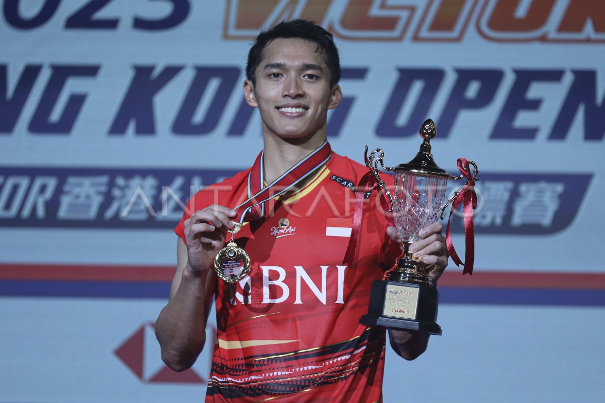 Jonatan Christie juara Hong Kong Open 2023